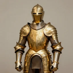 a knight in golden armor. by chris rahn.
