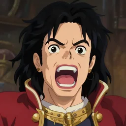 centered!! macro head portrait of medieval yelling! king michael jackson, artstation, detailed cartoon, elegant, digital painting, concept art, smooth, sharp focus, illustration, ghibli, makoto shinkai, don bluth, fujita goro, jean giraud, akihiko yoshida, tom whalen 8 k