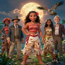 bokeh, epic proportion, beautifull hyper realistic moana, gorgeous lighting by kim jung giu weta studio, elvgren, mucha, bautista and norman rockwell and greg rutkowski and tom bagshaw and james gurney and lucasfilm,