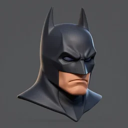 batman head, stylized stl, 3 d render, activision blizzard style, hearthstone style, darksiders art style, greg rutkowski style