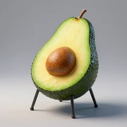 a chair looking like an avocado ultra realistic 8 k studio lightning
