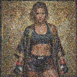 Halle Berry as a MMA/UFC fighter, passionate , seductive, sweaty,  intricate dressed in mma fighter gear and robe, insane, intricate,  highly detailed, digital painting, artstation, concept art, smooth, sharp focus, illustration, Unreal Engine 5, 8K, art by artgerm and  greg rutkowski and alphonse mucha