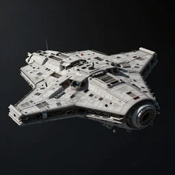 a photorealistic picture of the Nostromo spaceship landed on a dark planet, lot of details, greeble and nurnies, dark mood, cinematic, realistic