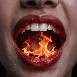 beautiful and terrible fires of los angeles, atmoshperic, sharp focus, dark down road, ghotic, huge lips, trending on artstation, intricate details