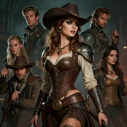 masterpiece concept art, a beautiful highly detailed sci - fi renaissance western lady ( eyeliner ), seductive elegant pose, cinematic moody colors, realistic shaded lighting poster by ilya kuvshinov, magali villeneuve, artgerm, jeremy lipkin and michael garmash and rob rey, 8 k, intricate detail, cinematic lighting,