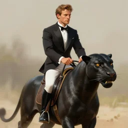 will ferrel, cinematic, riding a panther, elegant, highly detailed, digital painting, artstation, smooth, hard focus, illustration, art by jessica rossier and and brian froud