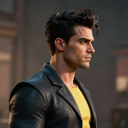 a profile shot of Bizzarro from the DC Comics, 8k, hyperrealism, cinematic lighting