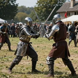 medieval sword fight cctv footage