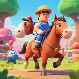 🏇, octane render, detailed, brawl stars, unreal engine 5, cinema 4 d cinematic, artstation, greg rutkowski
