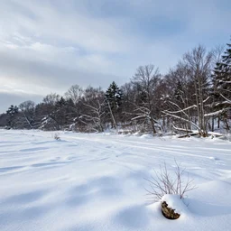 winter landscape, hdr