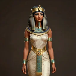 egyptian woman tan skin in armor, priestess, karol bak, donato giancola, digital art, ambient lighting, studio lighting,