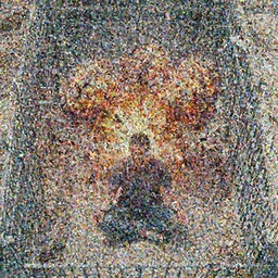 birds eye view of el chapo exploding out of prison in deep meditation.