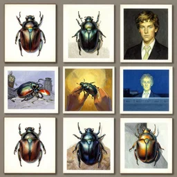 a beetle by slim aarons, by zhang kechun, by lynda benglis, by frank frazetta, by edward hopper