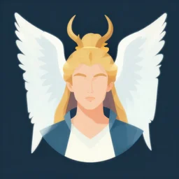 lucifer portrait vector illustration