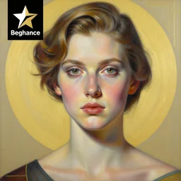 art deco portrait, an ultrafine detailed painting by rafal olbinski, thomas cole, behance contest winner, pop surrealism, detailed painting, very detailed, minimalist, skeuomorphic, airbrush art