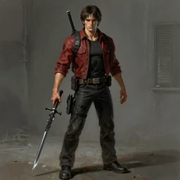 tobias funke in the style of resident evil ( 1 9 9 7 ) concept art