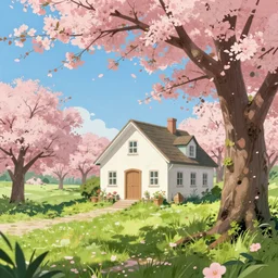 beautidul spring day, artstation, digital art, concept art, artstation, highly detailed, sharp focus, by Thomas Kinkade