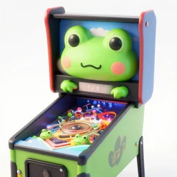 kawaii frogs pinball machine in hell, octane render subsurface scattering, 8 5 mm f / 1 1, award winning
