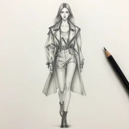 fashion pencil drawing