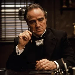 a scene from the godfather directed by tarantino
