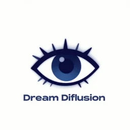 dream diffusion logo modern eye catching trending