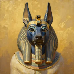 breathtaking soft painting of horus in a golden sky, realistic symmetrical face features, rembrandt style, elegant, highly detailed, artstation, concept art, matte, sharp focus, art by tom bagshaw, and greg rutkowski