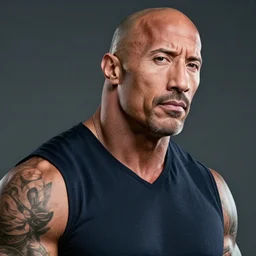 the rock dwayne johnson with a beard , photo , trending on artstation , Hyperdetailed , CGSociety