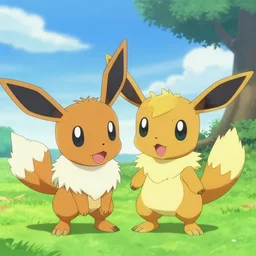 A Sylveon and Huggy Wuggy