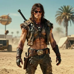veggie tales in mad max, gritty horror, realistic
