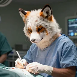 A man undergoing surgery to become a furry