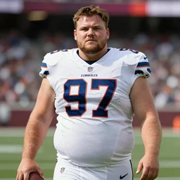 A man who was too big to play NFL football without getting injured