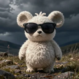 cheburashka with sunglasses,