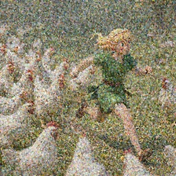 a blonde elf wearing a green tunic running away from a flock of white chickens , made by Stanley Artgerm Lau, WLOP, Rossdraws, ArtStation, CGSociety, concept art, cgsociety, octane render, trending on artstation, artstationHD, artstationHQ, unreal engine, 4k, 8k,