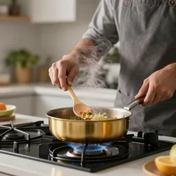 asmongold cooking a meal, hyperrealistic photograph, caught in 4 k, sigma lens, 7 0 mm
