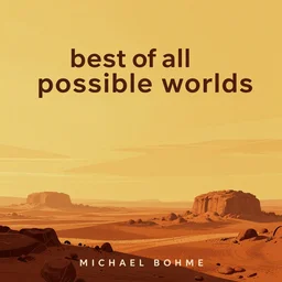 best of all possible worlds, science fiction digital art, highly detailed, yellowish and orange color theme, landscape by michael bohme