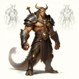 warrior smaugust characterdigitalpainting creaturedesign artoninstagram anatomy art drawing sketch conceptart characterart characterdesign creature fantasy fantasyart character digitalpainting chimera monster, by Peter Mohrbacher