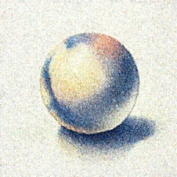 a ball in watercolour