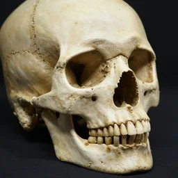 a photo of a skull, very detailed