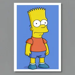 bart simpson yearbook photo