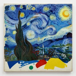a colorful chaotic masterpiece by jackson pollack and vincent van gogh, carol bak, complex, intricate, deep color, hyper - emotive concept painting
