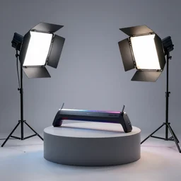 guillotine rgb, product showcase, studio lighting