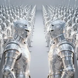 a sprawling army of white light knights and the paladin of truth, fantasy character portrait made of fractals facing each other, ultra realistic, wide angle, intricate details, the fifth element artifacts, highly detailed by peter mohrbacher, hajime sorayama, wayne barlowe, boris vallejo, aaron horkey, gaston bussiere, craig mullins