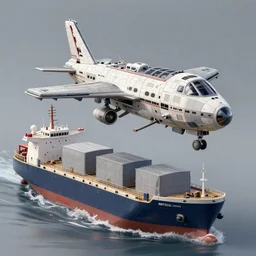 Wide shot, hyperdetailed masterpiece concept art of a tiny spaceship docking beside a cargo ship, 4k Detailed Matte Illustration trending on ArtStation
