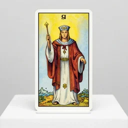 an occult tarot card, the magician who is a male magus with a beautiful face wearing an infinity symbol hat and holding a magic wand pointing upwards, standing behind a table covered in knives in front of beautiful lilies, rule of thirds, clever design, oval decorative modern graphic design border, minimal, flat colors, tarot card, by hannah hoch and jesse treece and christian jackson and josh brill