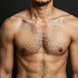 a hindi lad with hairy chest and armpits
