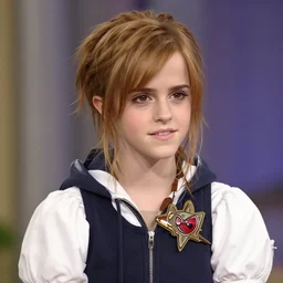Emma Watson as a character in Kingdom Hearts