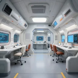 a spaceship interior, fzd school of design