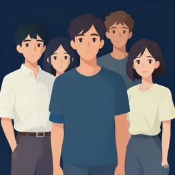 a french young man, clean cel shaded vector art. shutterstock. behance hd by lois van baarle, artgerm, helen huang, by makoto shinkai and ilya kuvshinov, rossdraws, illustration