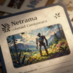 Closeup shot of a mysterious letter, digital painting, card game illustration, android netrunner