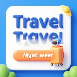 travel company ad concept, modern, vibrant, very detailed
